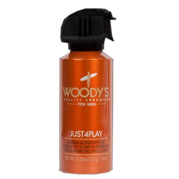 Woody's Just4Play body spray, 4.25 oz