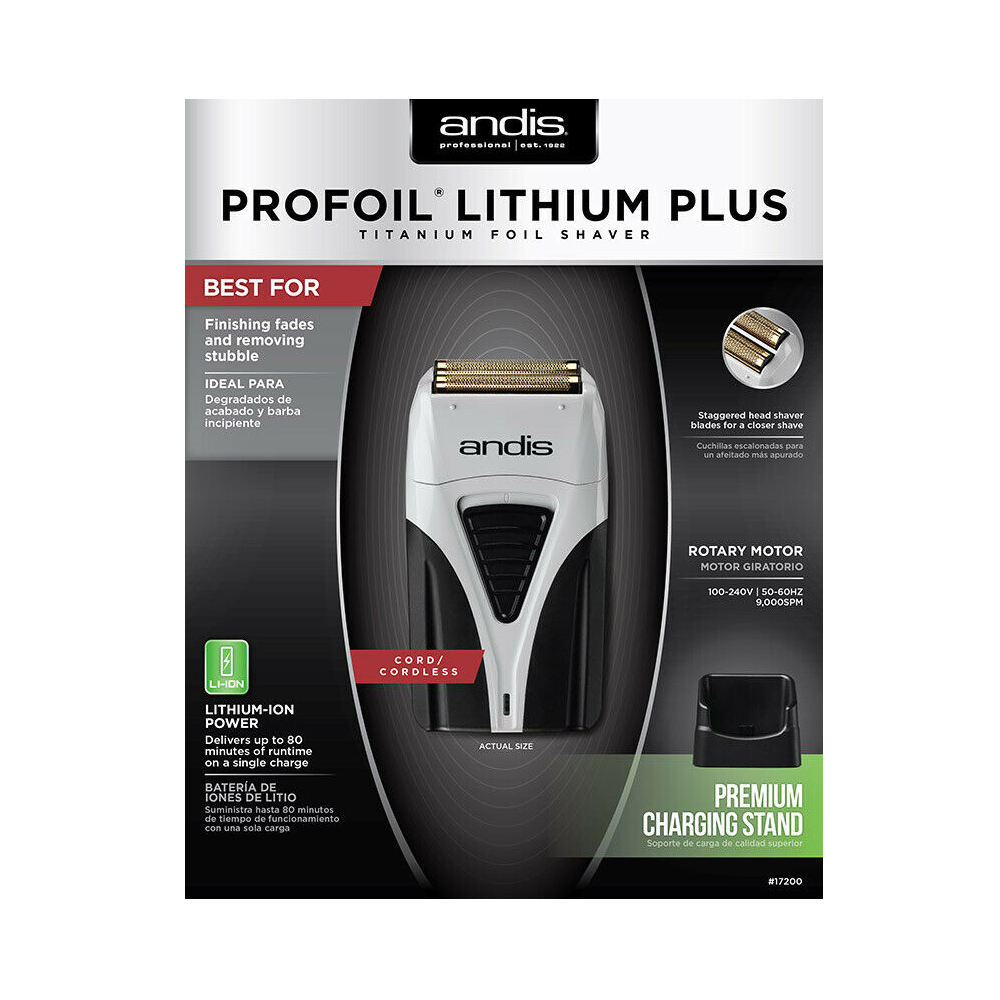 Andis Profoil Lithium Plus Titanium Foil Shaver