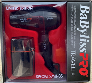 BaByliss PRO TravelFX [Blow dryer and Shaver Combo]