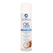 Isoplus Oil Sheen Light Spray Coconut Oil, 9 oz.