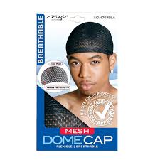 Magic Collection Mesh Dome Cap (Black)