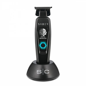 StyleCraft Saber Cordless Digital Brushless Motor Metal Trimmer - Black