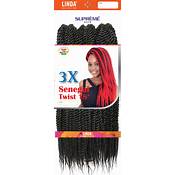 3X Senegal Twist 18 Inch Crochet Hair Ombre Black/Copper