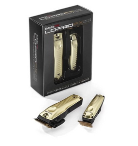 BaBylissPRO Lo-ProFX Limited Edition High Performance Gold Clipper & Trimmer Combo (FXHOLPKLP-G)